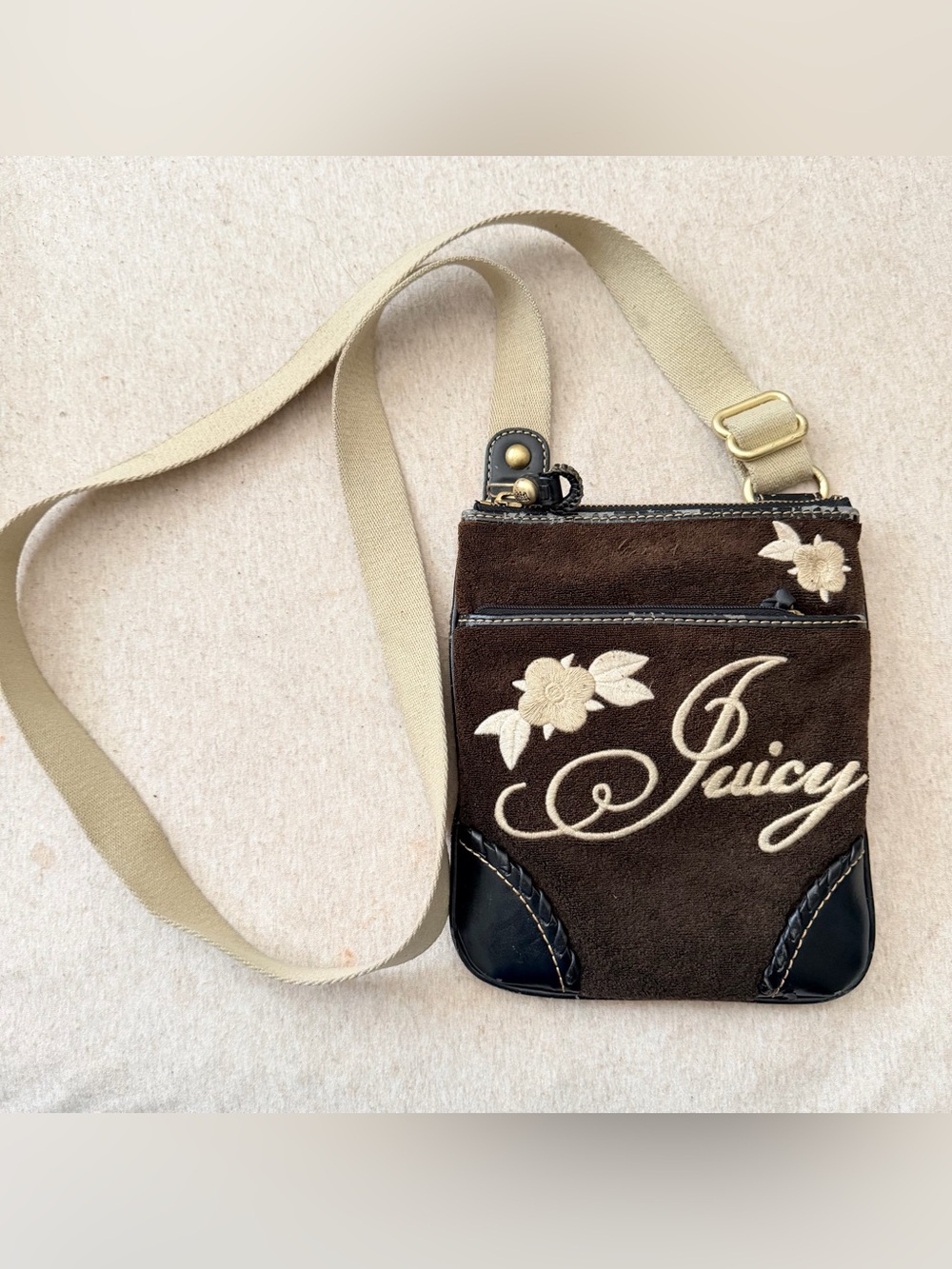Vintage 2002 brown Juicy Couture crossbody bag